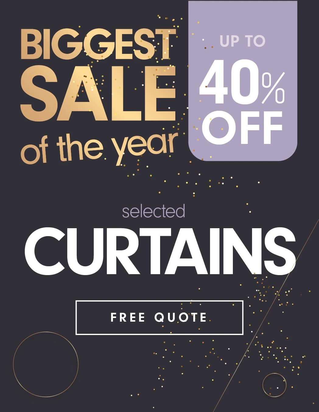 Biggest Sale on Curtains