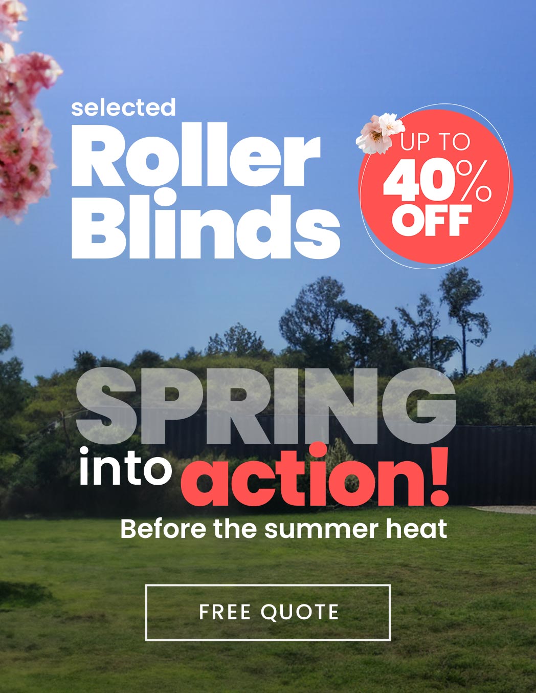 Our Biggest Sale on Blinds in Melbourne & Canberra Location