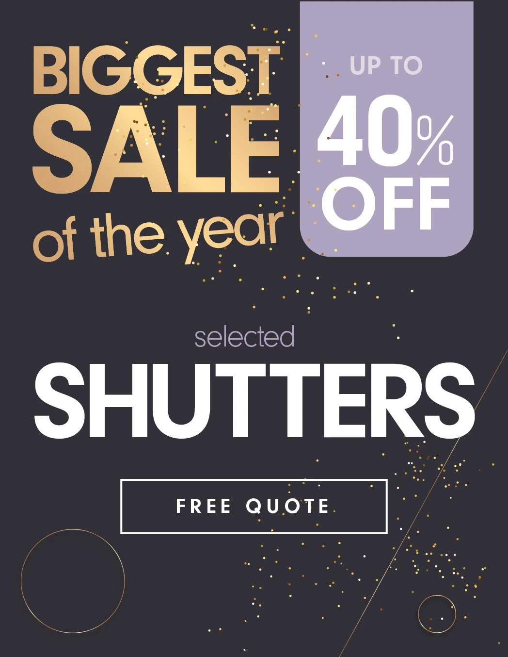 Up to 40% Off On Shutters