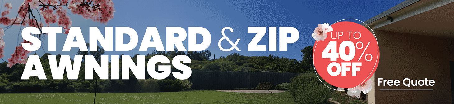 40%off on standard awnings