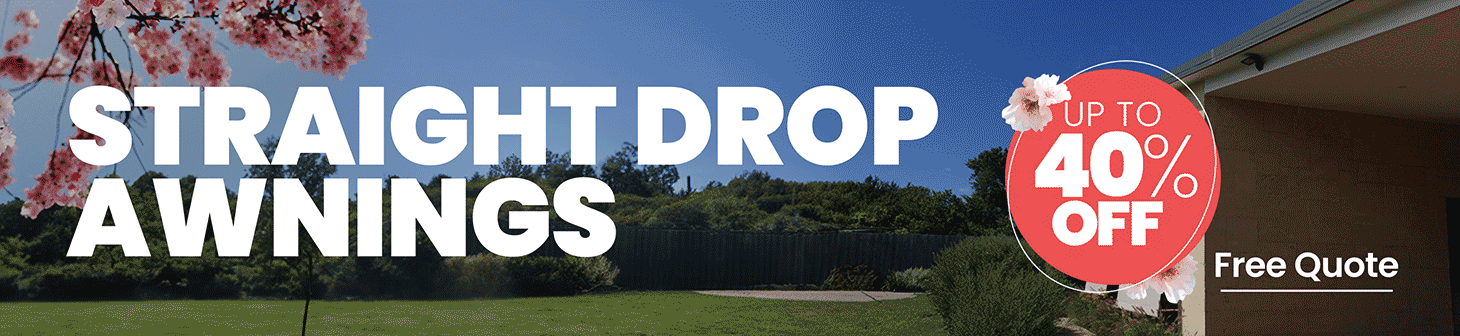 35%off on straight drop awnings