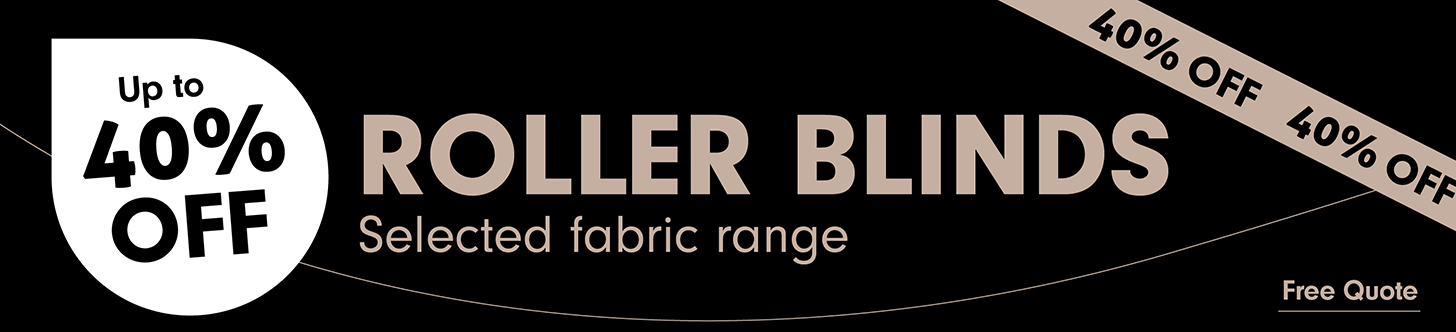 Up to 40% off on selected range of dual roller blinds