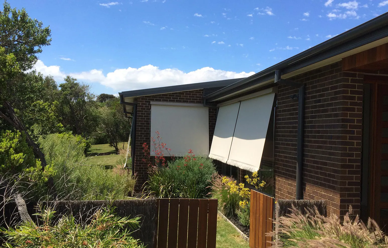 Stylish Neutral Coloured Awnings 