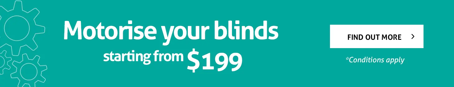 Motorise your blinds starting from $199