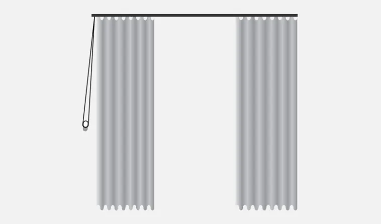 Hand Traverse Soft Fold Curtains
