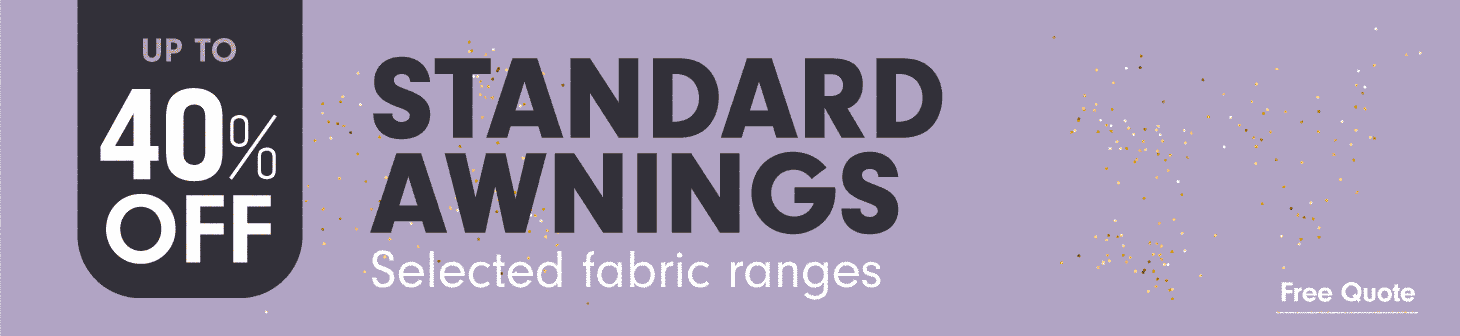 40% Off on standard awnings