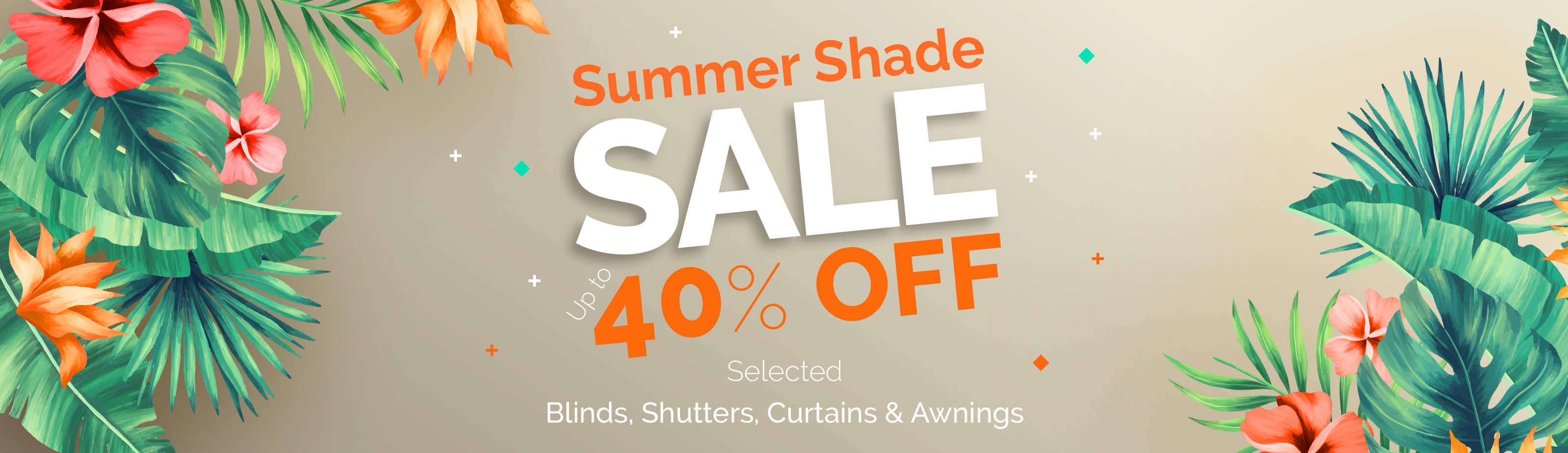 Amaru Specials Summer shade sale on selected Blinds, Shutters, Curtains & Awnings