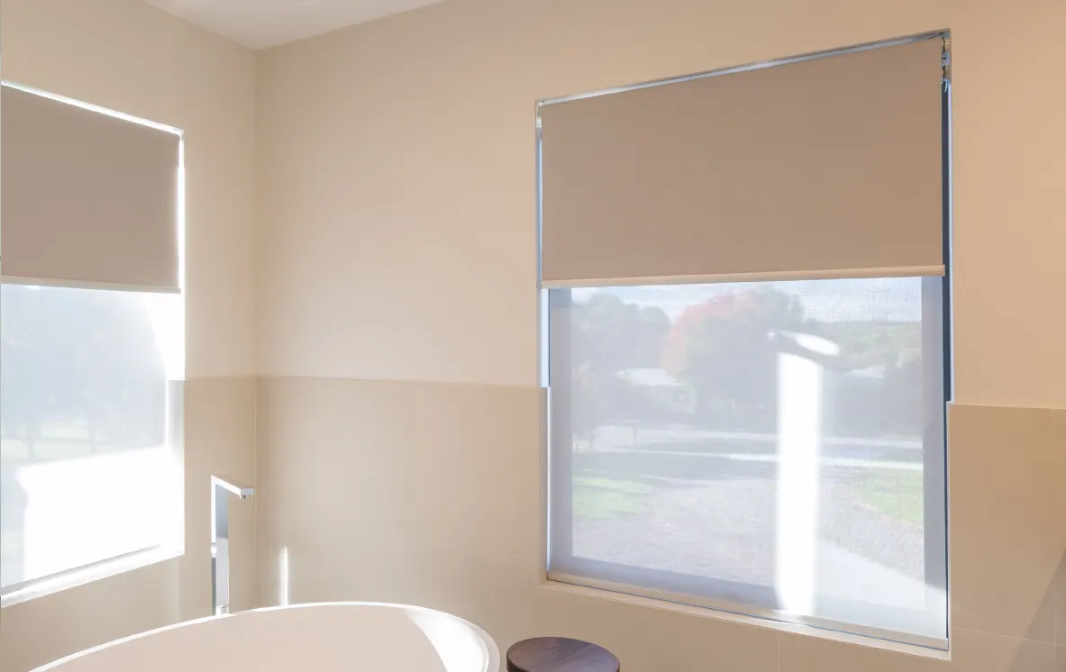 Double roller blinds